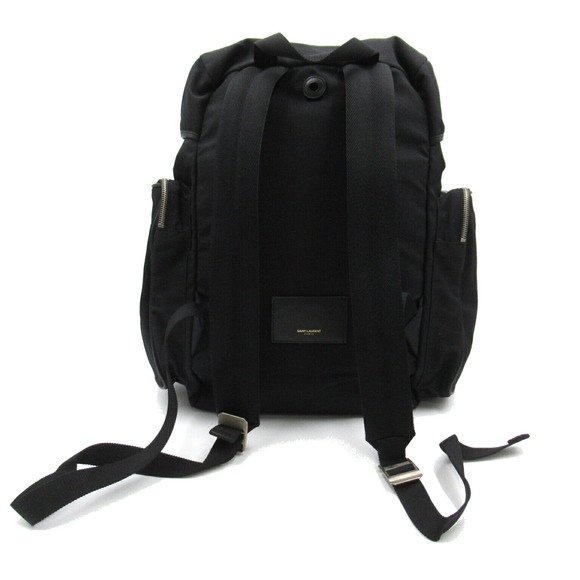 Saint Laurent Black Nylon Yves Rucksack Bag  Backpack - Picture 1 of 10